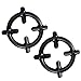 Yardwe 2Pcs Ghisa Wok di Ferro Anello Antiscivolo Stufa Gamma Piano Cottura A Trivets Pan del Supporto del Basamento Stufa A Cremagliera Bruciatore Griglia per Piano Cottura a Gas Stufa
