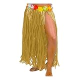  Falda hawaiana a tiras de color aleatorio para los infantes de la casa para disfrazarse en carnaval, Halloween y celebraciones. Caida de falda: 80 cm