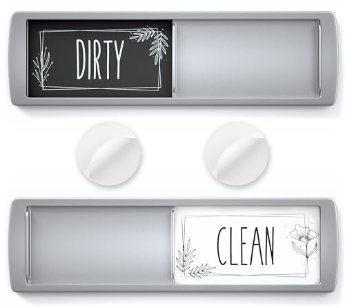 ASSURED SIGNS Stylish Clean Dirty Magnet for Dishwasher 7 x