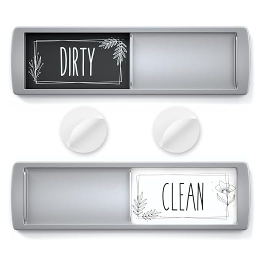 Stylish Dishwasher Magnet Clean Dirty Sign - Ideal Clean Dirty Magnet for Dishwasher and Kitchen Organization - Nice Office, Home or Farmhouse Decor - Dirty Clean Dishwasher Magnet with Strong Hold