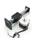 linearschlitten mit spindel ✹✹【Grundparameter】 - Geschwindigkeit 0-300 mm / s, Schraubenpräzision: C7; Effektiver Hub 100 mm, Steigung 5 mm (Die Pitchspindel bewegt sich 5mm in einer Umdrehung)