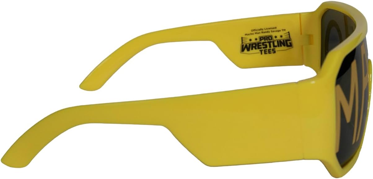 Pro Wrestling Tees Officially Licensed Macho Man Sunglasses - Macho Yellow
