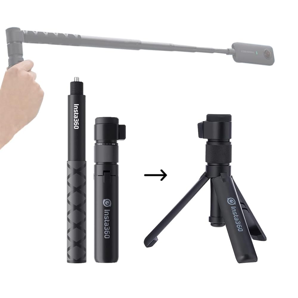 Action Pro Monopod Compatible with GoPro-13 12 11 10 9 8 7 6 5 4 3+ 3 Insta 360 X3/One X2 Other Action Cameras 2