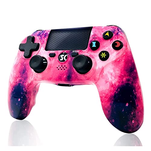 VGVCTX Manette de Jeu sans Fil P-S4 Manette personnalisée Pro Manette Mando Contrôleur de Vibration ISHAKO Contrôleur PlayStation4 (Color : Sakura Pink) Cover