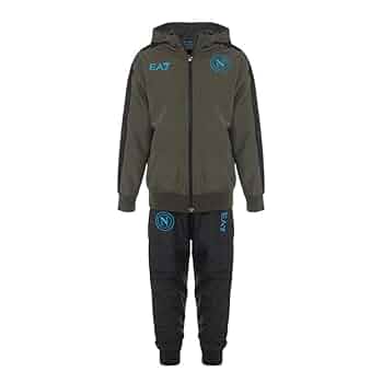 Tuta Nylon EA7 SSC Napoli Uomo Donna - Felpa Con Cappuccio E Pantalone - Foto 8