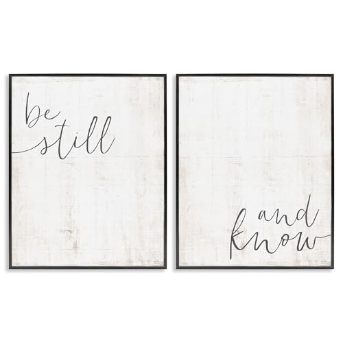 Spiritual Calligraphy Scripture, 16 x 20 Inch Framed Giclée Print Set