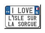 Enjoymagnets L' Isle sur LA SORGUE Souvenir Aimant DE FRIGO LA Grande-Bretagne Royaume-UNI Champagne ARDENNE IDÉE DE Cadeau Magnets Je Aime