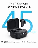 Soundcore Anker P30i bezprzewodowe słuchawki douszne z głośną i inteligentną redukcją szumów, potężny bas, 45 godzin odtwarzania, etui i uchwyt do smartfona 2 w 1, IP54, Bluetooth 5.4 (czarny)