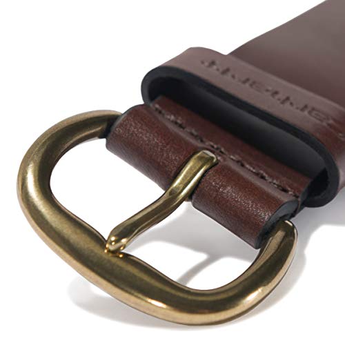 Carhartt Women's Standard Casual Rugged Belts, Available In Multiple Styles, Colors & Sizes, Bridle Leather Debossed Keeper (Brown), Small #TOP3