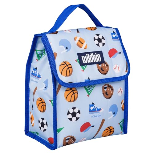 Wildkin Kids Insulated Lunch Bag – Reusable, Ideal for Hot/Cold Snacks, School & Travel - Game On