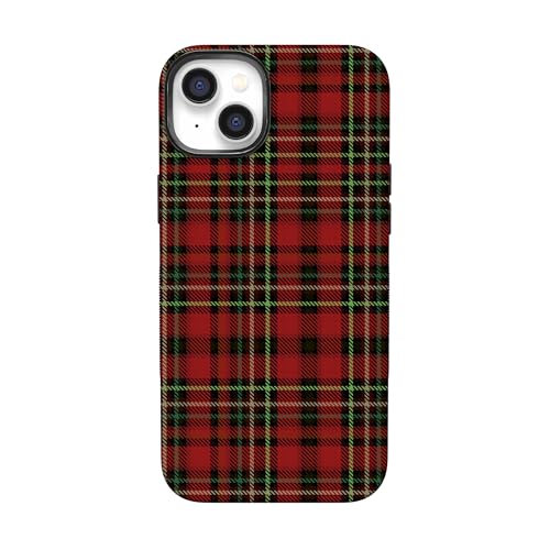 Casely iPhone 14 Plus Case | Fireside Flannel | Signature Plaid | Bold Protective Design | MagSafe Compatible Design