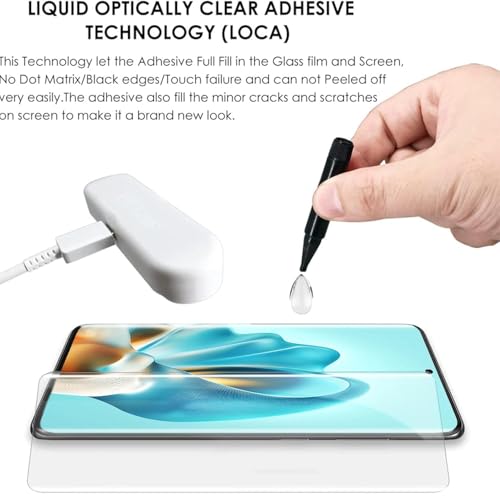 Image of SHILD Premium HD+ UV Tempered Glass Screen Protector for Motorola Edge 60 Pro 5G (6.7 Inch, Pack of 1) | Full Adhesive UV Curved Screen Protector | Case Friendly | HD Clarity | Easy Installation Kit