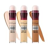 Maybelline Kit Instant Age Rewind | 3 Correctores faciales | Colores Fair, Neutralizer & Tan | Borra ojeras y líneas...