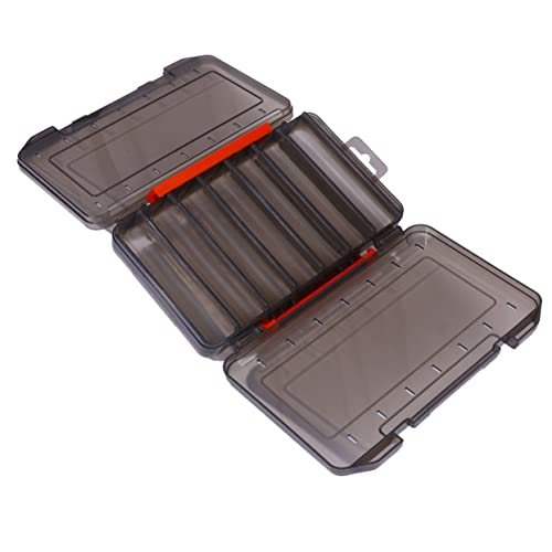 Toyvian 1Pc Thickened Fishing Bait Storage Box Double Sided Lure Case Durable Material with Leakage Design for Fishermen and Fishing Enthusiasts Black Buckle Color Color