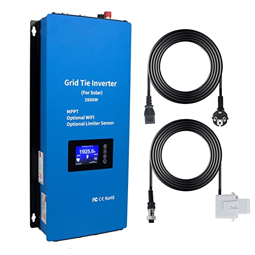 XINRISHENG 2000W Solar-Wechselrichter mit Limiter-Sensor 45-90VDC MPPT auf Gitterkrawatte Inversor Pure Sinus Welle 230V Cover