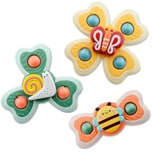 Baby Spinners with Suction Cups, Fidget Toy with Animatronic 3D Design for Kids and Toddlers Forest