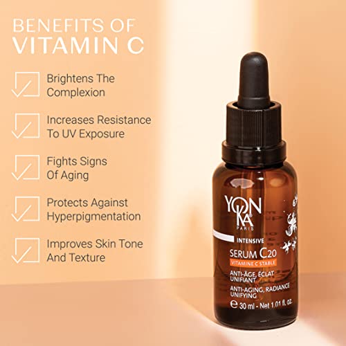 Yon-Ka Vitamin C Serum C20 (30Ml) Anti-Aging Face Serum For Sensitive Skin With Yonka Hydrating Face Toner, Natural Toning Spray For Dry & Sensitive Skin (6.76 Oz) #TOP3