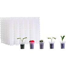 300 Pack 1.80 Inch Tiny Clear Plastic Nursery Pot