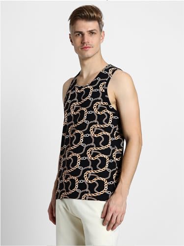 Image of Veirdo Men's Sleeveless Regular Fit Tshirt, All Over Printed Vest for Men, Cotton Sando for Beach Wear, Gym, Cycling, Running, & Other Sports (Available in Different Pattern)