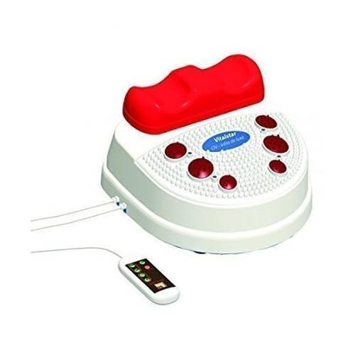 CHI-ENTERPRISE - Vitalstar Infrarot Chi-Massage-Gerät | entspannende 10 Stufen | Infrarot-Fuß-Reflex-Zonen-Massage | vitalisierende Chi-Maschine inkl. Timer, Fernbedienung u. Twister (Drehteller)