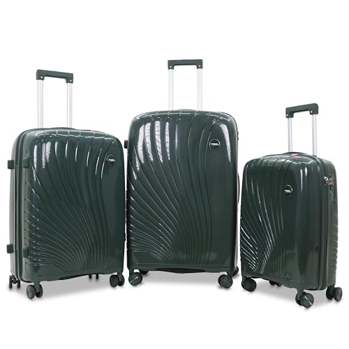 Image of AMERICAN TRAVELLER New York Trolley Bag | Spinner Trolley Luggage | Durable Hard Shell , TSA Type Lock , Spinner Trolley Luggage, 360 Disc Spinner Wheels