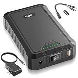 Upgraded Rechargeable 12V 6500mAh / 5V 13000mAh DC Output Battery Pack with 12.6V 2A Fast Charging Adapter for DIY Projects, LED Lights, Router, CCTV, Telescope, Breast Pump & Heated Clothing