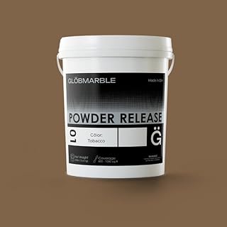 GlobMarble Stamped Concrete Powder Release Agent - Tobacco Color Additive for Concrete Stamping (30lb) Moisture Barrier for Stamping Tools | High-Pigment Color Accent | Covers 750-1000 sq.ft per Pail