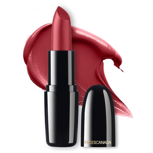 Image of FACESCANADA Weightless Creme Finish Lipstick - Rock Solid (Pink), 4G | Creamy Finish | Smooth Texture | Long Lasting Rich Color | Hydrated Lips | Vitamin E, Jojoba Oil, Shea Butter, Almond Oil