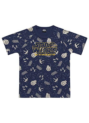Camiseta Star Wars, Meninos, Fakini, Marinho, 4