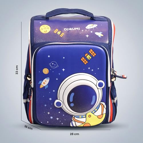 Image of Kids School Bag for Boys Girls 6-10 Years, Bear Graphic Flap Backpack, Lightweight Waterproof School Bag with Large Capacity, Padded Straps, Durable Backpack for School
