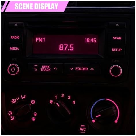 10PCS T4.2 LED Bulbs, 12V 3030 SMD Car Interior Light, Pink — 사진 3