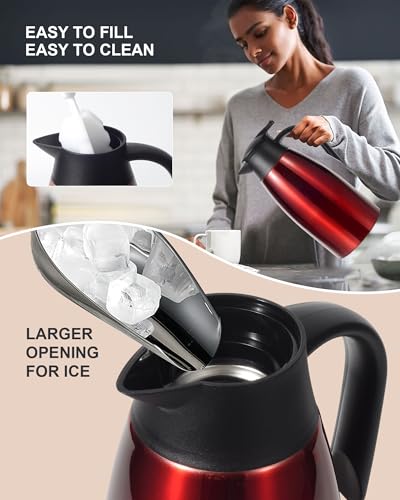 Image of 70oz Thermal Coffee Carafe, Updated Insulated Stainless Steel Coffee Carafes for Keeping Hot Coffee & Tea Hot Beverage-12Hours, Double Walled Vacuum Coffee Carafe