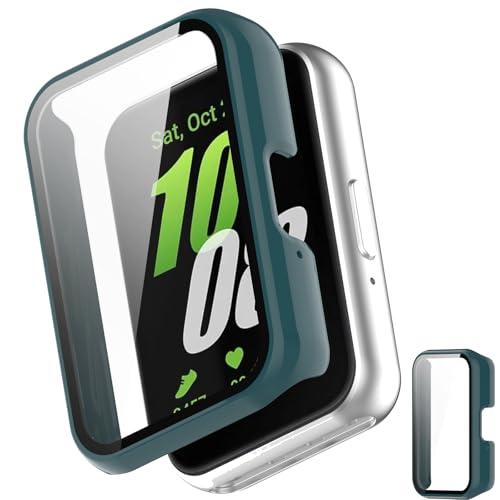 INIAYOH For Galaxy Fit 3 �J�o�[ Galaxy Fit 3 �ی�P�[�X �����K���X�t�B����+���ϏՌ�PC�t���[�� ���˒ጸ �w��h�~ �y�ʃX�����݌v (�O���[��)
