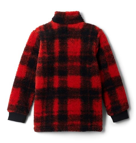 Columbia Youth Rugged Ridge II Printed Sherpa Full Zip, Sail Red Omblur Tonal, X-Large2