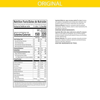 Kellogg's Corn Pops Breakfast Cereal, 8 Vitamins and Minerals, Kids Snacks, Giant Size, Original, 22.6oz Box (Pack of 2)