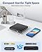 Arafuna DVD Players for TV HDMI Small DVD Player with All Region Free, 1080P HD Mini DVD Player for Smart TV Support CD/DVD USB/TF Card, Remote Control, PAL/NTSC Plays and Multiple Formats