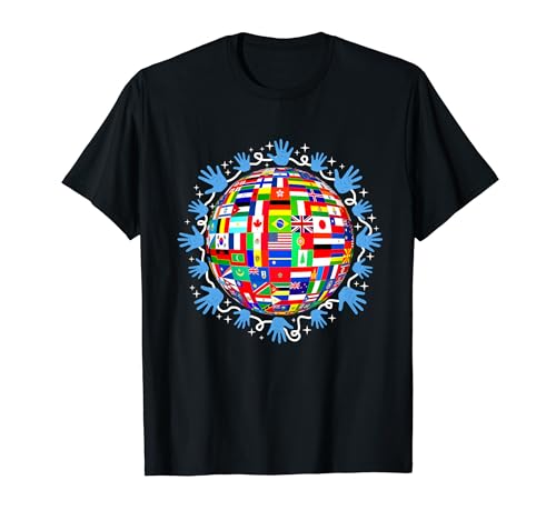 Flag Of The Countries Of The World Flags Unity Day Camiseta