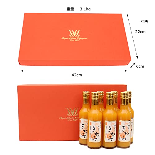 きわみ みかんジュース 和歌山 有田 温州みかん使用 100％ストレート果汁 高級オレンジジュース 贈答用 ギフトセット 200ml×7本入 3枚目