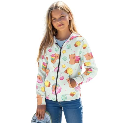 Zip Up Hoodies for Boys Girls Long Sleeve Sport Sweatshirts with Pockets for 6-16 Years Youth Teens Kids,S-XL