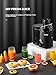 Juicer Machines, HOUSNAT Juicer Whole Fruit and Vegetables with 3-Speed Setting, Upgraded Version 400 W Motor Quick Juicing, Cleaning Brush and Juicing Recipe Included, Black