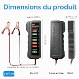 ViiRou testeur de batterie et alternateur 12 V à 7 LED photo 2