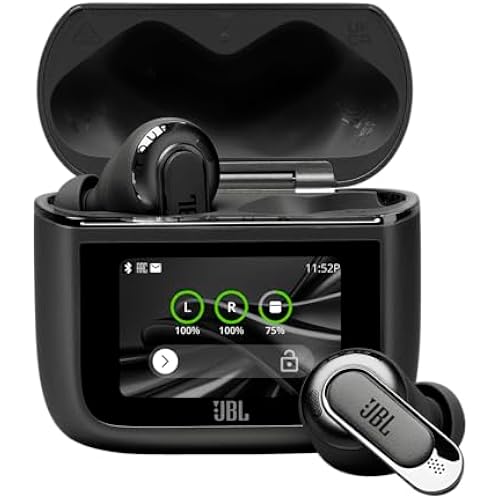 JBL Tour Pro 3 True Wireless Earbuds, Smart Noise Cancelling - Black