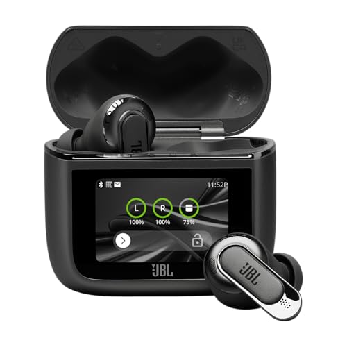 JBL Tour Pro 3 - True Wireless Noise Cancelling Earbuds with Smart Charging Case, Legendary Pro Sound with Hybrid Dual-Driver, Spatial 360 Sound with Head Tracking (Black) by JBL - Used condition - US$179.00