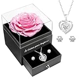【Idee Cadeau Femme Original】Offrez un cadeau fête des mères touchant, un cadeau de Saint-Valentin passionné ou un cadeau Noël femme magique. Ce bijoux personnalisé femme convient aussi pour retraite, diplôme ou comme cadeau pour une amie. Idéal pour cadeau anniversaire maman belle-mère grand-mère, collègue ou meilleure amie, il transmet bénédictions et mon amour à travers son bouquet rose éternelle préservé.