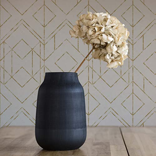 TADESSI Tapete Grafik Tino M1-No.630 Vliestapete Weiß Gold Geometrische Tapete für Wohnzimmer Schlafzimmer Küche Cover