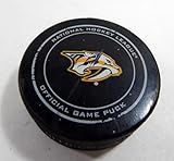 2017 Nashville Predators Vs. Chicago hawks Game Used Puck DP61312 - NHL Unsigned Game Used Pucks