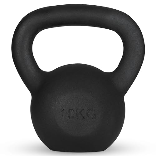 Athlyt Kettlebell żeliwny, 10 kg, czarny