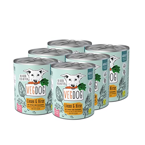 VEGDOG Vegetarisches Hunde Alleinfutter Adult No 1, 6er Pack (6 x 800 g)