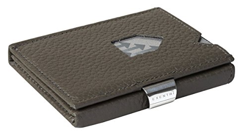 EXENTRI Men's Wallet in Structure, Grey, One Size