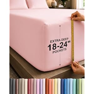 CGK Linens 2 Pack Extra Deep Twin Fitted Sheets - White